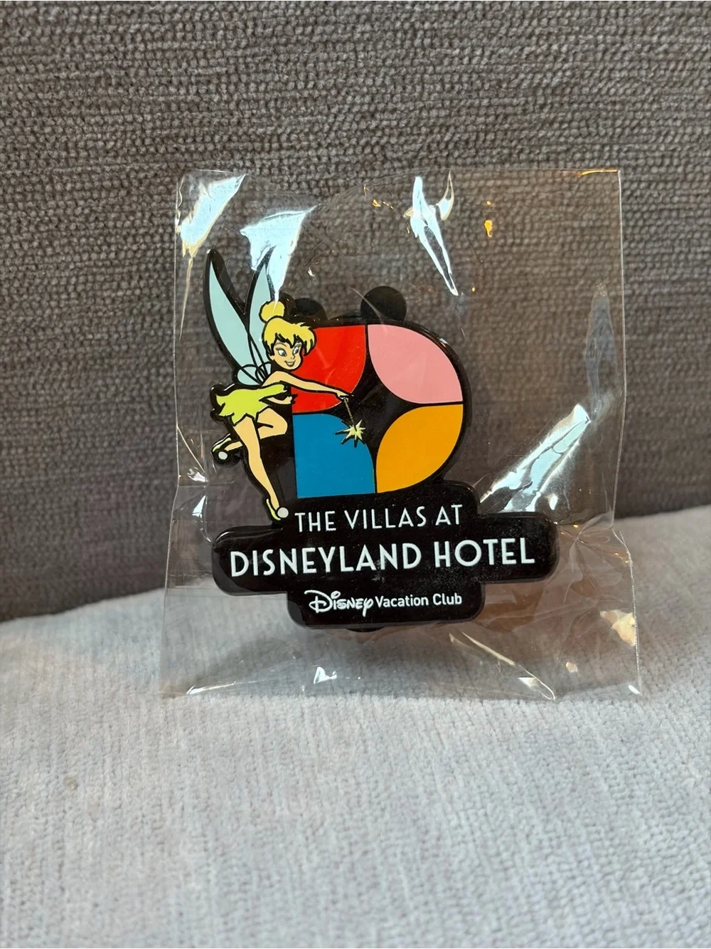 Disney Tinker Bell Villas Logo Wall Decor - Blue Pink Yellow Black